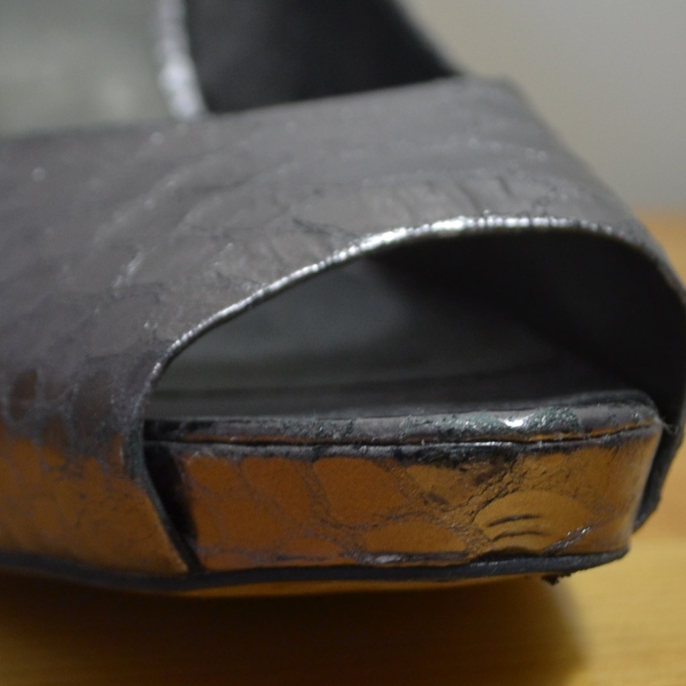 Franco Sarto Silver Python Platform Pumps - image 6